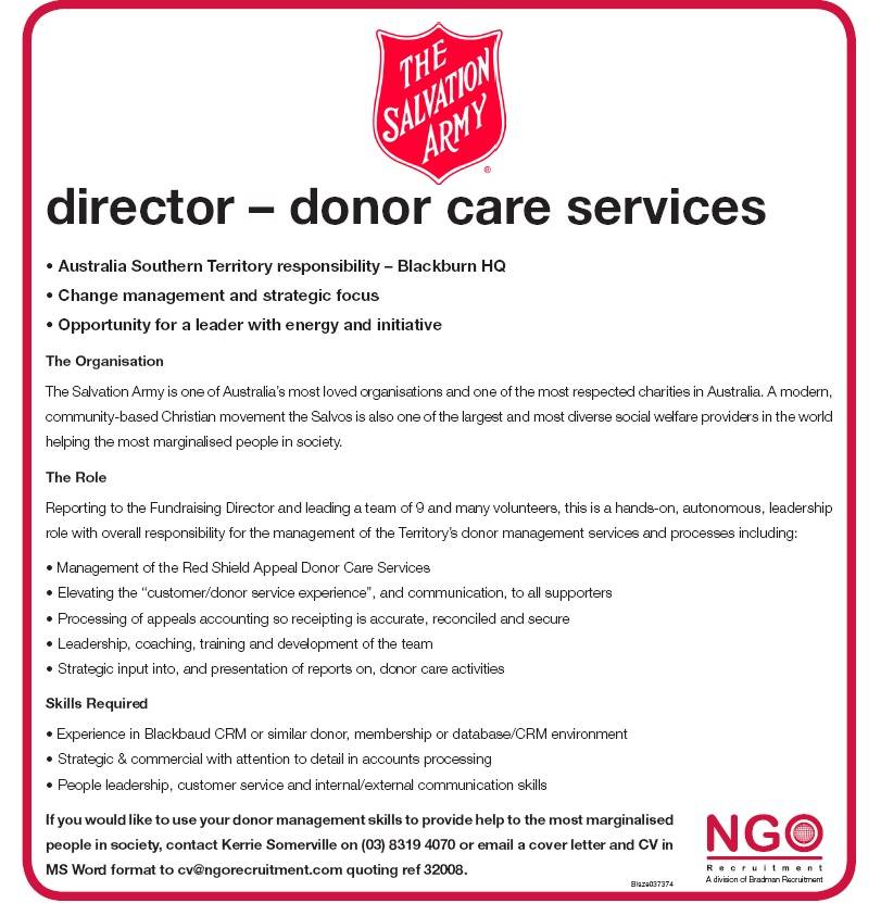 Special Donor Services