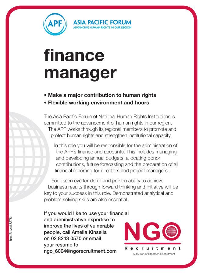 Job Description Of Finance Manager In Ngo Finance Manager Job 